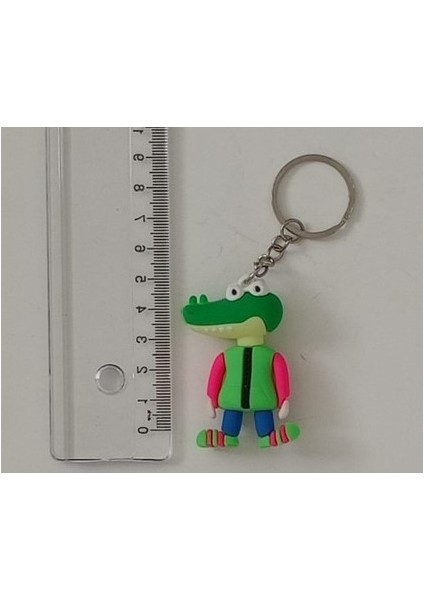 Timsah Desenli Anahtarlık Plastik modelleri