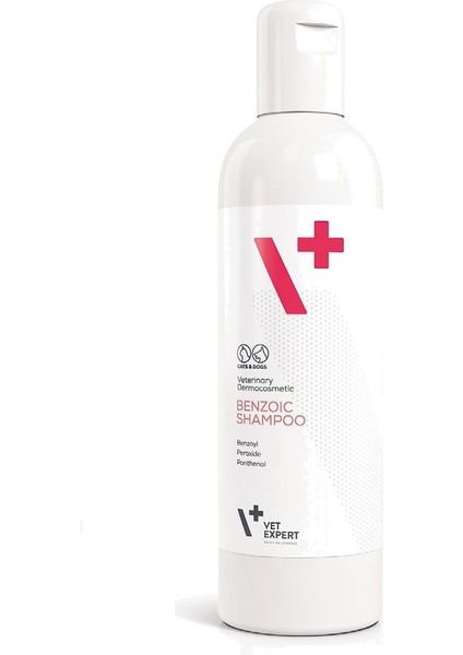 Vet Expert Benzoik Shampoo Kedi ve Köpek Şampuanı 250 ml