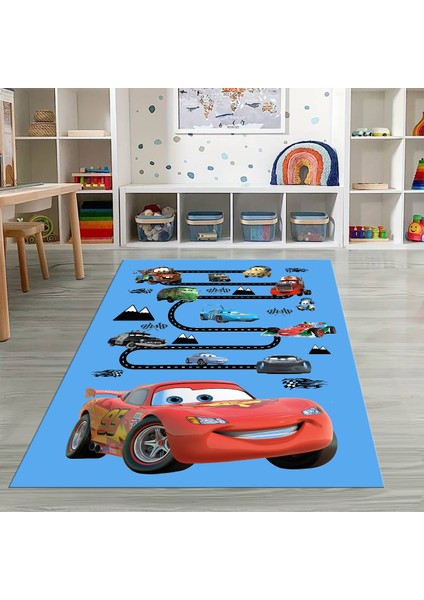 Dijital Baskılı Kaymaz Taban Yıkanabilir Eğlenceli Eğitici Çocuk Odası Halısı, N-Çocuk-03-Mavi, fiyatları