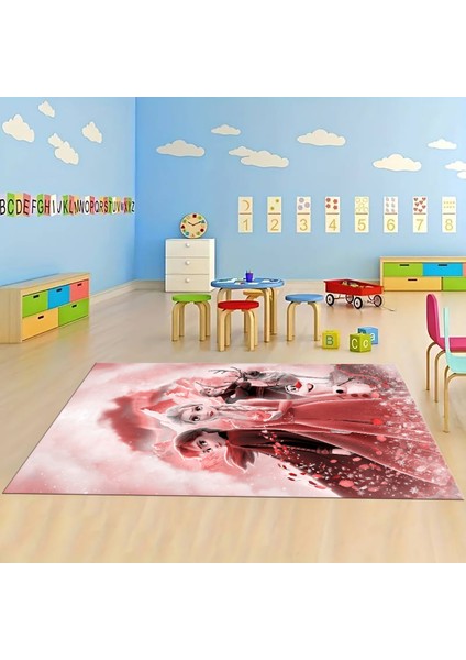 Dijital Baskılı Kaymaz Taban Yıkanabilir Eğlenceli Eğitici Çocuk Odası Halısı, N-Çocuk-42-Kırmızı, modelleri