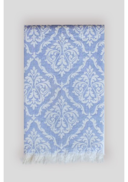 Kande Cotton Damask Desen Jakarlı Peştamal