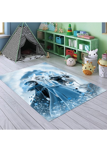 Dijital Baskılı Kaymaz Taban Yıkanabilir Eğlenceli Eğitici Çocuk Odası Halısı, N-Çocuk-42-Mavi, fiyatları