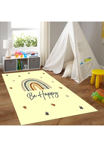 Dijital Baskılı Kaymaz Taban Yıkanabilir Eğlenceli Eğitici Çocuk Odası Halısı, N-Çocuk-14-Sarı, fiyatları