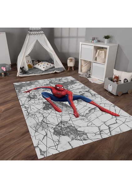 Dijital Baskılı Kaymaz Taban Yıkanabilir Eğlenceli Eğitici Çocuk Odası Halısı, N-Çocuk-41-Renkli,