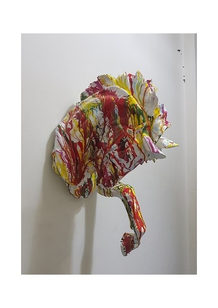 Duvardan Çıkan At Dekor Pop-Art