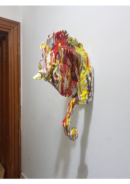 Duvardan Çıkan At Dekor Pop-Art fiyatları