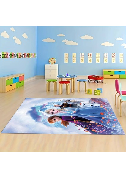 Dijital Baskılı Kaymaz Taban Yıkanabilir Eğlenceli Eğitici Çocuk Odası Halısı, N-Çocuk-42-Renkli, modelleri