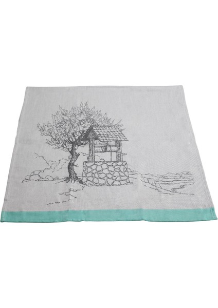 Nelly Kurulama Bezi, Mutfak Havlusu 2'li 50 x 70 Yeşil ve Gri