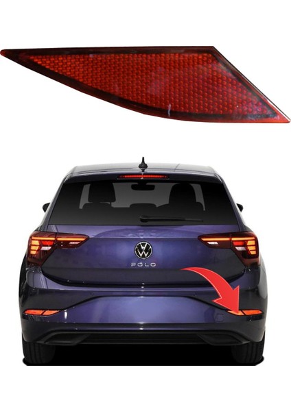 2G0945104 Vw Polo 21- Tampon Reflektoru Arka Ic Sag