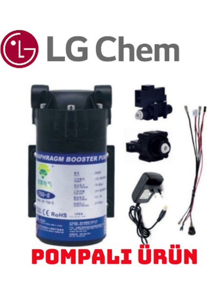 Light Gastro Lg Chem Gold Plus Pompalı  Siyah-Kırmızı  Renk 12 Litre 14 Aşama 7 Filitre Su Arıtma Cihazı