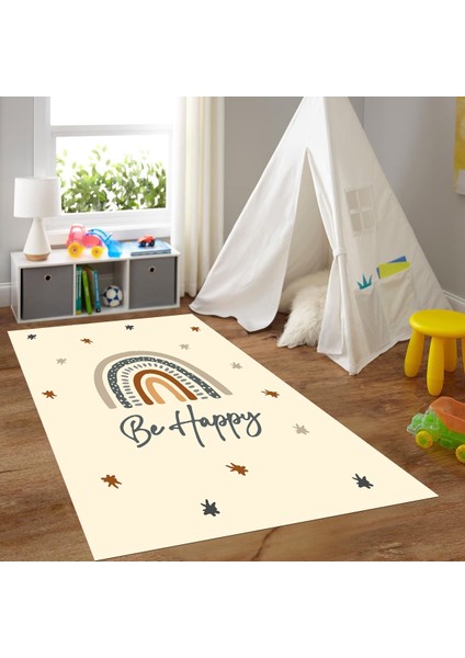 Dijital Baskılı Kaymaz Taban Yıkanabilir Eğlenceli Eğitici Çocuk Odası Halısı, N-Çocuk-14-Krem, fiyatları