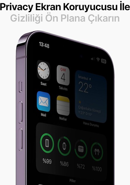 Apple iPhone 15 Pro-Anti-Statik-Privacy Hayalet Temperli Ekran Koruyucu