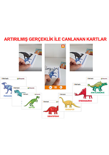 Mobil Uygulamalı Dinozor Eğitici Ürün- Ahşap Dinozor ve Artırılmış Gerçeklik Ilecanlanandinozor