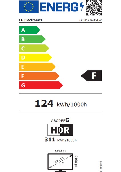 OLED77G45 77" 195 Ekran Uydu Alıcılı 4K Ultra HD Smart LED TV