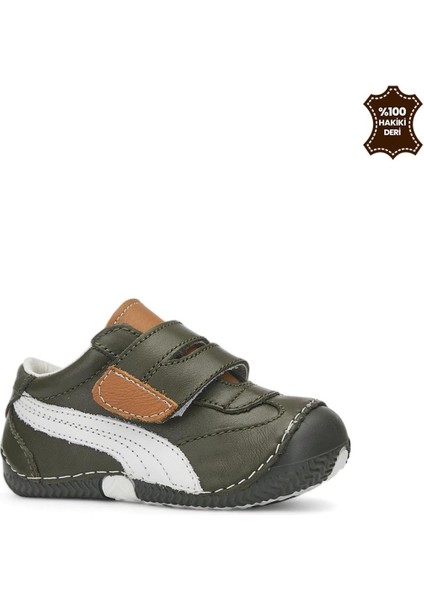 İlk Adım Yeşil Beyaz 19-22 Hakiki Deri Ortopedi