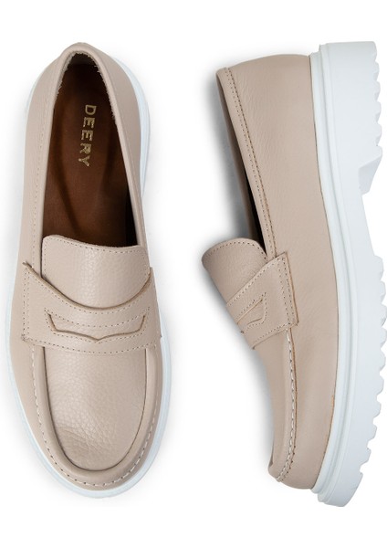 Bej Kadın Loafer - 01903ZBEJP03