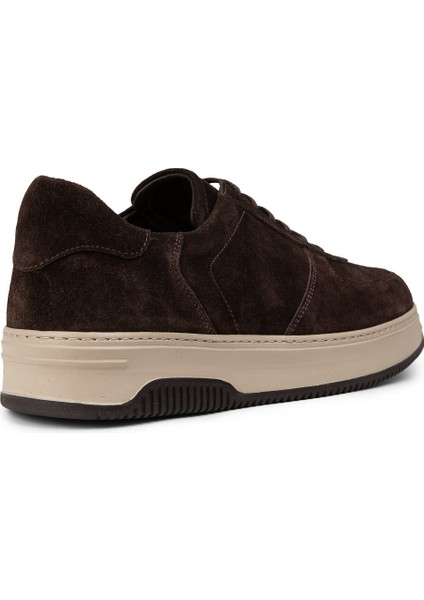 Hakiki Süet Kahverengi Erkek Sneaker Ayakkabı - 01965MKHVE04 fiyatları