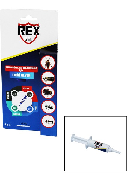 Rex Gel Hamamböceği ve Karınca Jeli - ŞIRINGA5GR (K246)