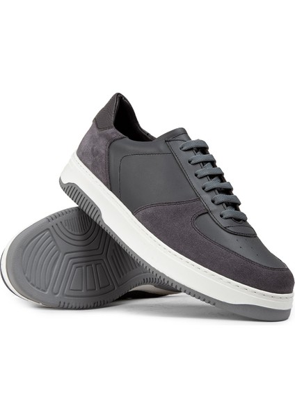 Gri Erkek Sneaker Ayakkabı - 01965MGRIE02
