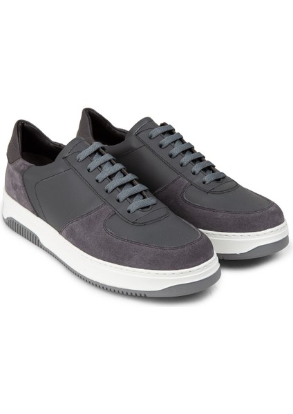 Gri Erkek Sneaker Ayakkabı - 01965MGRIE02