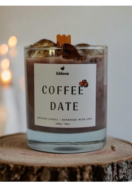 Coffee Candle Vegan Içerikli Kahve Kokulu Soya Wax Mum 300G