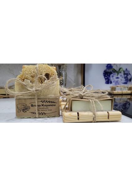 Kabak Lifli Banyo Sabunu, %100 Doğal, Vegan Ve El Yapımı, 1 ADET ve 100±5 gr.