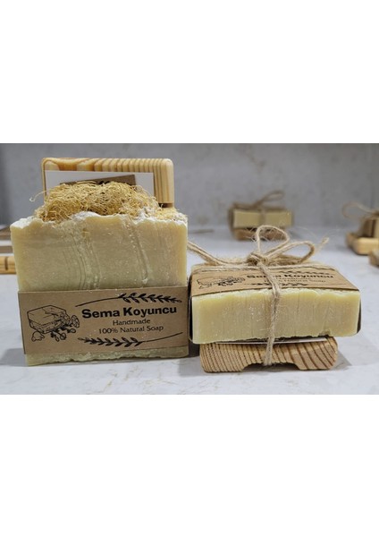 Kabak Lifli Banyo Sabunu, %100 Doğal, Vegan Ve El Yapımı, 1 ADET ve 100±5 gr.