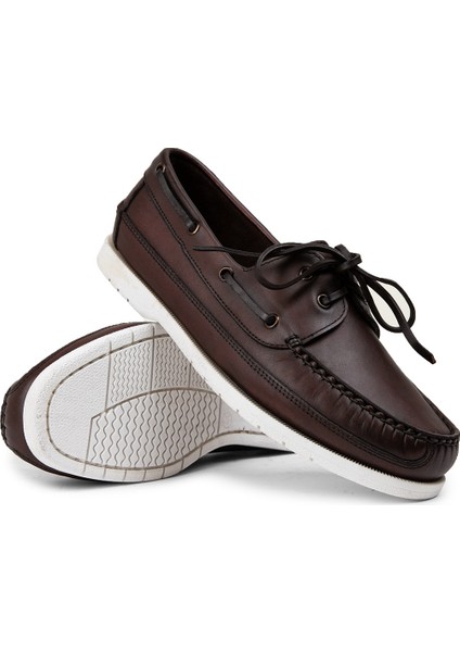 Kahverengi Marin Erkek Tekne Ayakkabısı - 01543MKHVC10 modelleri