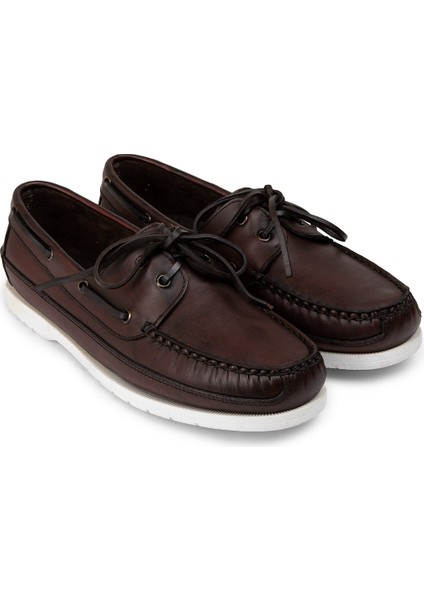 Kahverengi Marin Erkek Tekne Ayakkabısı - 01543MKHVC10 fırsatları