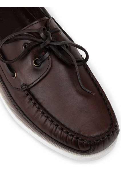 Kahverengi Marin Erkek Tekne Ayakkabısı - 01543MKHVC10 indirimleri