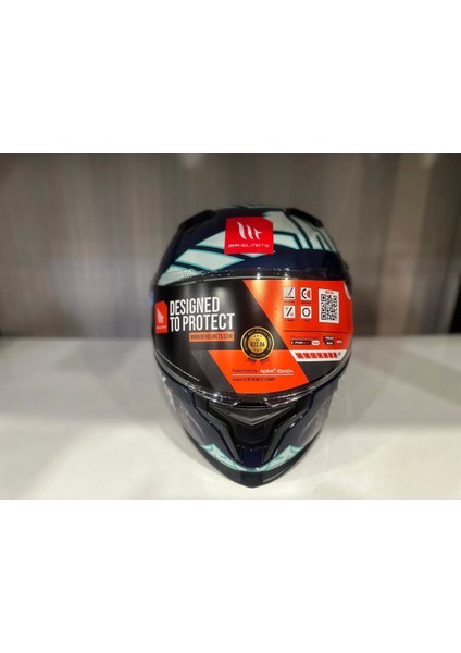 Mt Helmets Kask mt Braker Sv Punk Rider C7 Parlak Blue/black