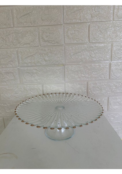Ayaklı Kek Pasta Kurabiye Tatlı Sunum Tabağı 28CM