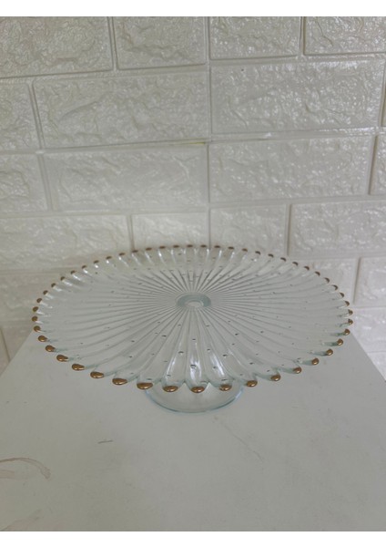Ayaklı Kek Pasta Kurabiye Tatlı Sunum Tabağı 28CM