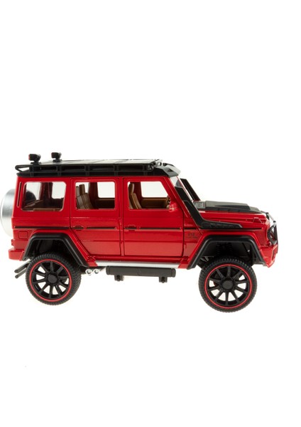 1:16 Ölçek Metal Model Suv Araba Çek Bırak Işıklı Sesli Kırmızı modelleri