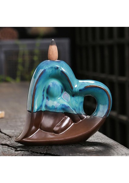 Sarılan Sevgililer Tasarımlı Geri Akışlı Tütsülük 12*12*cm - Tütsü Hediyeli indirimleri