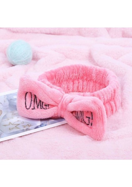 Fiyonklu Omg Mercan Peluş Saç Bandı Bandana Fuşya fiyatları