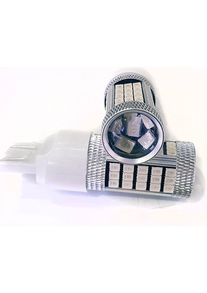 T20 7440 / 7443 Led Ampul Tek / Çift Duy Kırmızı 2835 Chip Mercekli 66 smd