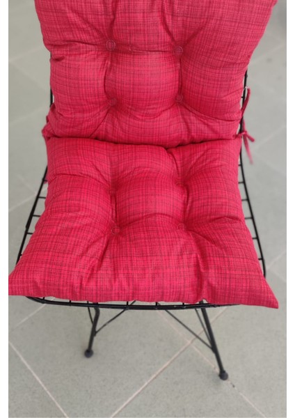 Kare Kırmızı Sandalye Minderi 40 x 40 cm | Bahçe Balkon Minderi | Minder | 1 Adet fiyatları