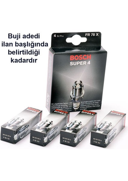 Vw Polo 1.4 1999-2014 4 Tırnak Buji 4 Adet