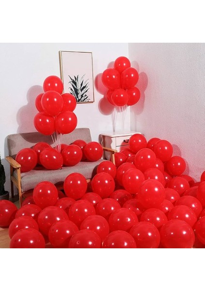 Vıp 100 Pcs Shıny Metallıc Red Balloon Vıp Kalite Parlak Metalik Kırmızı Balon Helyum Gazı Uyumludur fiyatları
