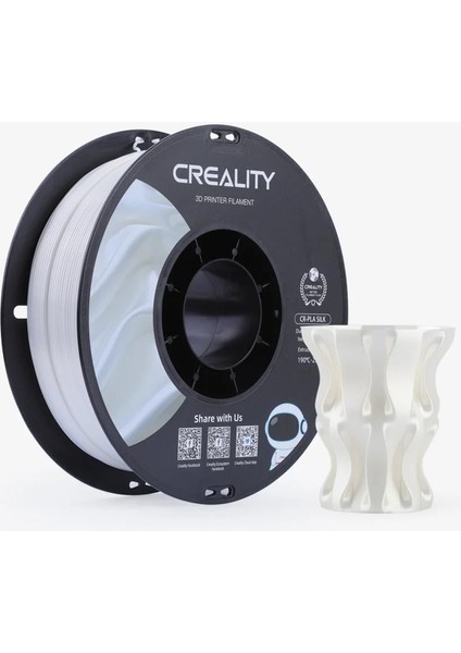 Cr-Silk Pla 1,75MM 3D Filament 1kg - Beyaz