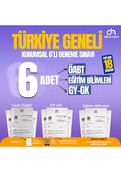 2024 Gy-Gk+Eğitim Bilimleri+Tarih Öabt 18 Branş Tg Deneme