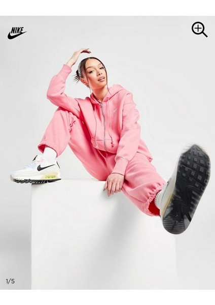 Sportswear Phoenix Fleece Oversized Full-Zip Hoodie Pembe Kadın Sweatshirt DQ5758-611