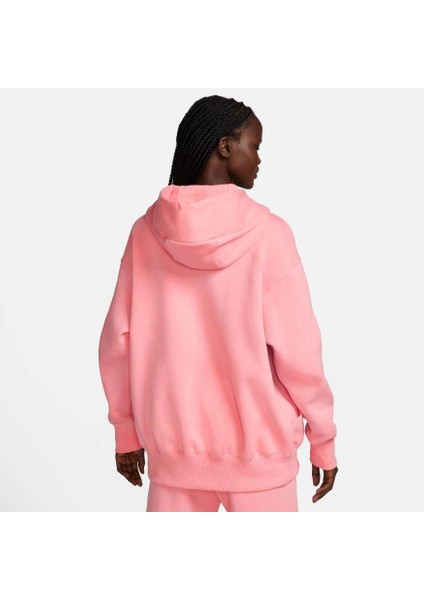 Sportswear Phoenix Fleece Oversized Full-Zip Hoodie Pembe Kadın Sweatshirt DQ5758-611 modelleri