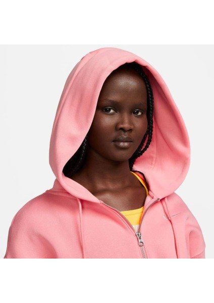 Sportswear Phoenix Fleece Oversized Full-Zip Hoodie Pembe Kadın Sweatshirt DQ5758-611 fırsatları