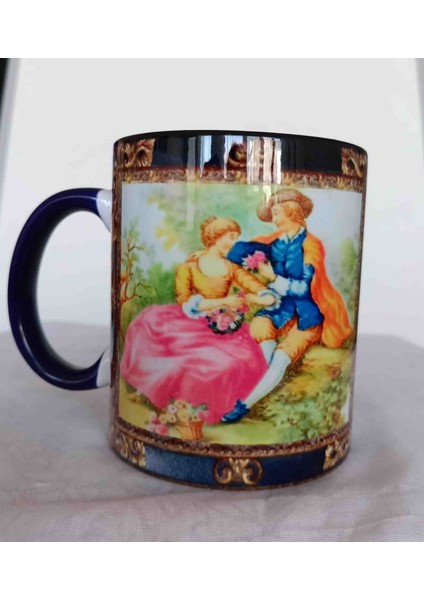 Fragonard3 Vintage Baskı Kupa