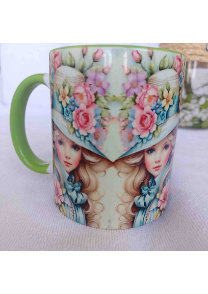 Mugs And Love Old Time Lady6 Vintage Baskı Kupa