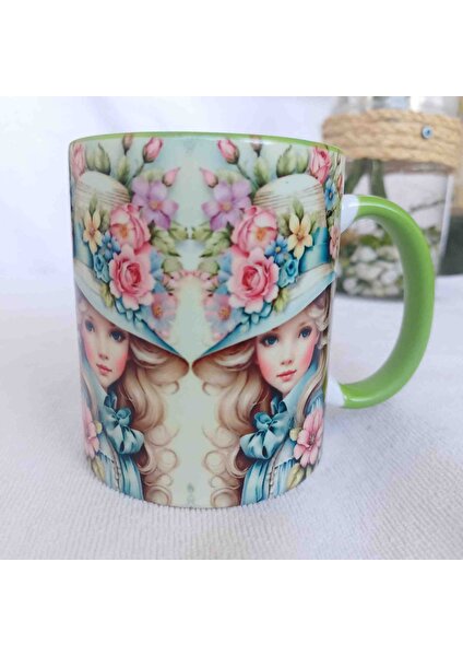 Mugs And Love Old Time Lady6 Vintage Baskı Kupa