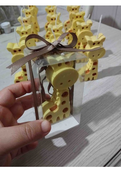 Zürafa Mum 15 Adet,doğum Günü Hediyesi,bebek Mevludu,sünnet Hatırası,babyshower,yenidoğan Hediyelik Mum