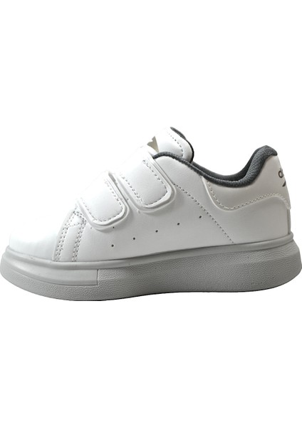 Dt.91 Beyaz Cırtlı Çocuk Sneaker Spor Ayakkabı